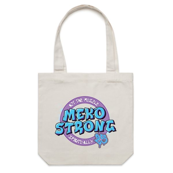 'Meko Strong' Street Tote Bag - Bone