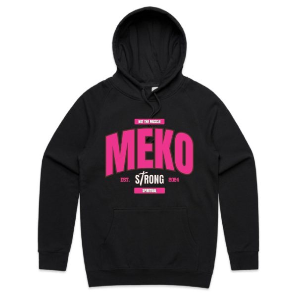 'Meko Strong' Hoodie - Pink/Black
